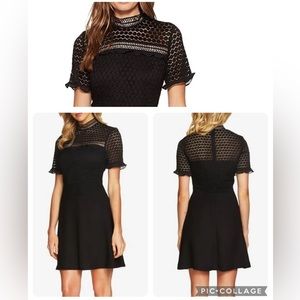 CeCe Lillian Lace & Flare Dress